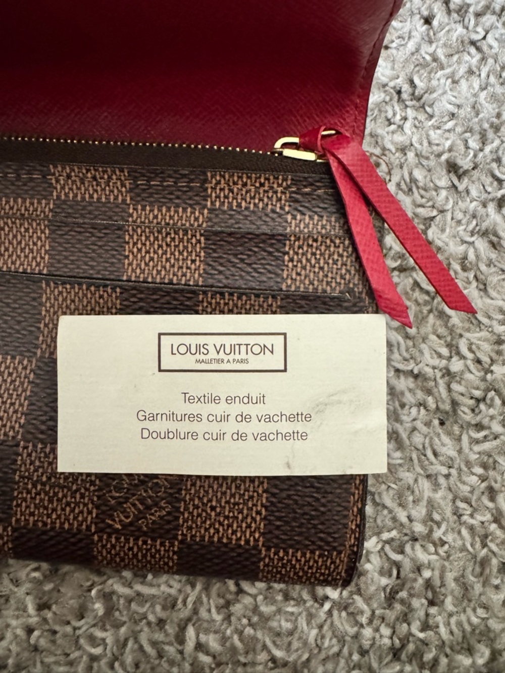 Authentic Louis Vuitton Emilie Wallet Damier Ebene - Picture 10 of 10